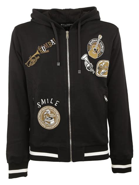 dolce gabbana zip hoodie|farfetch dolce and gabbana hoodie.